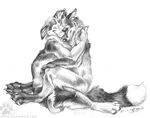  2007 blotch canine couple cute dog fox gay hug licking love male tongue 