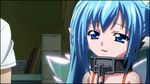  1girl animated animated_png blue_eyes blue_hair chain collar happy long_hair lowres nymph_(sora_no_otoshimono) screencap smile sora_no_otoshimono sugata_eishirou twintails wings 