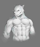  canine male mammal muscles nude solo topless torso wolf 