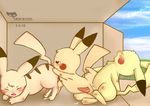  anal blush box cum cute eyes_closed fun gay male open oral pikachu playing pok&eacute;mon red_eyes rimming sky tails threesome tricksta yellow 