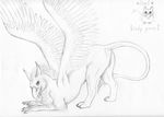  avian beak black_and_white butt female feral gryphon line_art monochrome plain_background presenting presenting_hindquarters pussy shiraseskai sketch solo unknown_artist white_background wings 