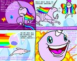  adult-swim attack cetacean comic dolphin equine feral funny imagination marine pink rainbows robot robot_unicorn_attack singing unicorn white 