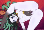  1girl afrobull anus ass barefoot black_hair blue_eyes blush breasts facial_tattoo fingering heavy_breathing jewelry kid_icarus lips long_hair looking_at_viewer masturbation medium_breasts medusa_(kid_icarus) nintendo nipples nude pussy pussy_juice sharp_toenails snake snake_hair solo spread_legs sweat tattoo toenails uncensored white_skin 