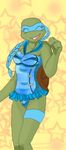  mask one-piece_swimsuit reptile scalie solo swimsuit teenage_mutant_ninja_turtles turtle unknown_artist venus_de_milo venus_de_milo_(tmnt) 