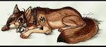  2010 :3 brown_hair canine couple cub eyes_closed female feral garury_kai green_eyes hair male short_brown_hair short_hair tail 