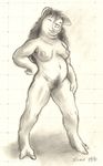  alessio_scalerandi anthro breasts chubby eyes_closed female mammal monochrome nipples nude overweight pig plain_background porcine pubes pubic_tuft pussy scale_(artist) sketch solo two_toes white_background 