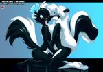  anthro big_breasts breasts cute duo female fingering furafterdark gnaw hair kissing lesbian long_hair mammal masturbation mutual_masturbation one_eye_closed open_mouth skunk stacey tracey white_hair wink 