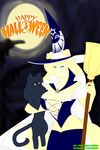  female halloween holidays magic_user male moon napalmkrillos night unknown_artist witch 