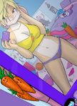  &hearts; &lt;3 blonde_hair blue_eyes blush breasts buckteeth buster_bunny camera cleavage clothed clothing female hair lagomorph lola_bunny looney_tunes mammal mirror navel panties plushie rabbit reflection selfie skimpy solo space_jam sykoeent tiny_toon_adventures tiny_toons underwear warner_brothers 