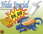  cup dragon food hida lysozyme sandwich sandwich_(food) sign special 