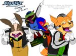  alpha_channel canine college falco_lombardi fox fox_mccloud fredryk_phox group mammal nintendo paintchat peppy_hare plain_background slippy_toad star_fox star_fox_crashes_the_art_party transparent_background video_games 