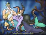  disney flounder king_triton the_little_mermaid ursula 