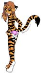  butt feline female flora_(twokinds) keidran orange panties solo stripes tail tiger tom_fischbach twokinds underwear 