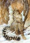  clothed clothing feline female mammal nekoart sitting skimpy snow solo topless 