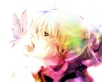  bad_id bad_pixiv_id bug butterfly face flower flower_in_mouth insect male_focus nier nier_(series) nier_(young) open_mouth shio_(babbi13) solo 