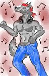  artic bandanna canine chaoswerewolf dj lupine_assassin male music solo wolf 