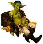  chest erection goblin gold green green_skin hairy haylox male masturbation penis piercing scar solo tattoo 