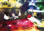  bad_id bad_pixiv_id black_hair blonde_hair bow car contemporary ground_vehicle hair_bow kirisame_marisa left-hand_drive motor_vehicle multiple_girls reiuji_utsuho touhou wings yume_koucha 