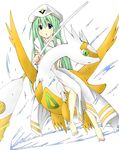  absurdres alice_carroll alternate_color aria bad_feet bad_id bad_pixiv_id blue_eyes crossover gen_3_pokemon green_eyes green_hair gurasion_(gurasion) highres latias long_hair oar pokemon pokemon_(creature) shiny_pokemon uniform 