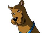  black_nose blue_collar brown brown_fur canine collar comic dog edit feral fur great_dane mammal omg-breasteses plain_background rape_face scooby-doo scooby-doo_(series) serious_business solo what white_background 
