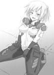  armored_core cum dakku_(ogitsune) female from_software girl monochrome ogitsune_(ankakecya-han) okitsune_(ankakecya-han) uniform wynne_d_fanchon 