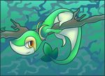  branch looking_at_viewer pok&eacute;mon snivy solo tsutaja unknown_artist 