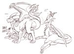  ass_up cum cum_drip cynder dragon female feral from_behind male malefor monochrome pussy scalie sex size_difference sketch smoke spyro spyro_the_dragon straight tight_fit wings zonoya 