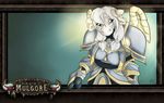  big big_breasts blue_eyes bovine breasts cattle cow female hair horn horns mammal pigtails priest robe shalinka solo tauren video_games wallpaper warcraft white_hair widescreen world_of_warcraft 
