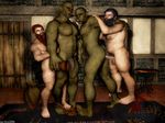  anal_penetration balls biceps big_balls big_penis dwarf erection gay hairy interspecies lex-icon male orc penetration penis 