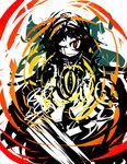  bad_id bad_pixiv_id black_hair f7(eiki) one_eye_closed reiuji_utsuho solo symbol-shaped_pupils third_eye touhou 