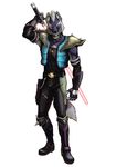  armor canine lightsaber male mammal nintendo solo star_fox sword tail video_games weapon wolf 