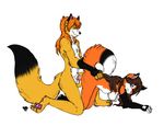  artemisfox balls blush breasts canine doggy_position female fox foxy from_behind male nude pussy_juice raised_tail sex straight tail wet zorusky zorusky_basevi 