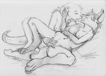  anthro breasts duo eyes_closed feline female fingering greyscale kaputotter kissing lesbian lying lynx mammal masturbation monochrome mustelid nipples nude on_back otter plain_background pussy sex sketch spread_legs spread_pussy spreading white_background 