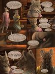  canine collar comic dialog dialogue dog female hyena mammal piercing red_lantern rukis text 