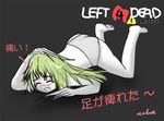  claws green_hair left_4_dead nvalue tears translation_request witch_(left4dead) 