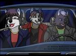  animated blue_eyes brown_eyes canine car driving gif green_eyes head_banging heterochromia jock-nerdhybrid loop male night_at_the_roxbury roxbury_boys trio what_is_love wolf 