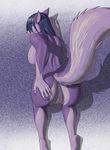  anthro anus big_breasts breasts butt canine female jen_(jindragowolf) jindragowolf mammal mooning nude pose presenting presenting_hindquarters purple purple_theme pussy raised_tail side_boob solo tail wide_hips wolf 