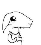  cute cutebold daww dungeons_&amp;_dragons ears fangs kobold plain_background sad solo unknown_artist white_background worried 