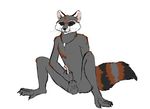  balls eyes_closed licking licking_lips male mammal masturbation necklace nelena nude penis plain_background raccoon solo spread_legs spreading tongue white_background 