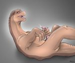  apatosaurus dinosaur lbt littlefoot male masturbation paws penis scalie solo swipp tail 