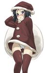  artist_request brave_witches kanno_naoe sack santa_costume solo thighhighs world_witches_series 