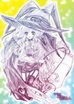  hat kokko744 lilith_(yamibou) long_hair sketch solo very_long_hair wavy_hair witch_hat yami_to_boushi_to_hon_no_tabibito 