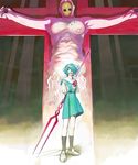  &dagger; angel crucified lance_of_longinus neon_genesis_evangelion rei_ayanami 