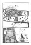  chibineco chubby comic doujin haru haruneko japanese_text male monochrome overweight penis shinobu text translated unknown_species 