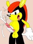  balls chaotix cum cumshot male masturbation mighty_the_armadillo mobian orgasm penis sega solo sonic_(series) tongue 