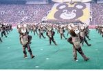  bear crowd fursuit human olympics photo russia stadium 