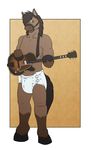  equine guitar horse looking_at_viewer male mammal reigns solo unknown_artist what yellow_eyes 