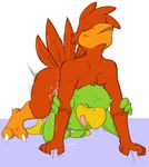  0r0ch1 anal anal_penetration avian beak bent_over bird chest_tuft claws cum cum_inside disney doggy_position from_behind gay green jose male messy nude open_mouth orgasm panchito penetration penis precum red sex three_caballeros 