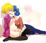  bad_id bad_pixiv_id bdsm blonde_hair blue_hair bondage bound breasts densetsu_kyojin_ideon fingering heavy_breathing kasha_imhof kitty_kitten medium_breasts multiple_girls navel nipples no_bra panties pants panty_pull pantyhose pantyhose_pull shirt_lift short_hair sitting small_breasts tears underwear yukataro yuri 