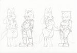  crossgender female fox_mccloud gender_transformation intersex killpanda lucario monochrome mtf nintendo penis plain_background pok&#233;mon pok&eacute;mon pussy sketch star_fox transformation video_games white_background 